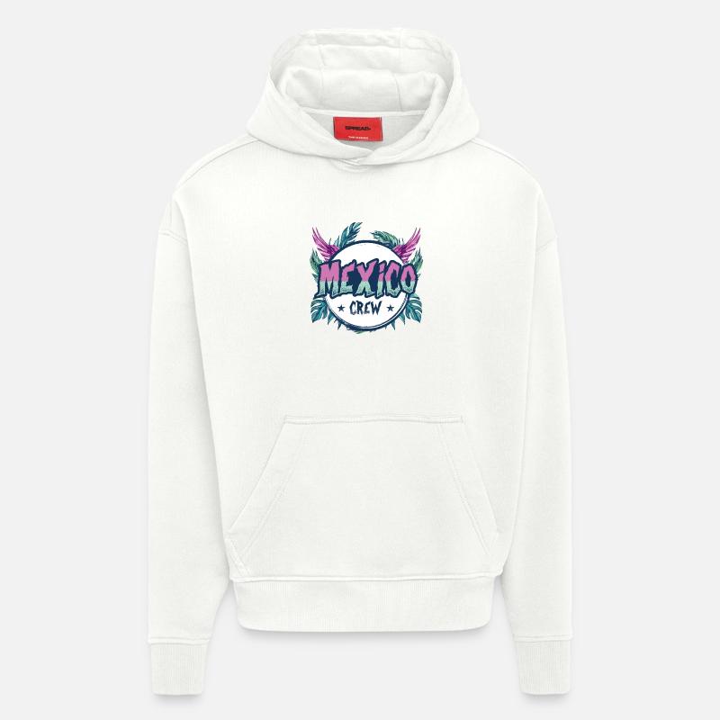Mexiko Crew Bunt - Hoodie- made by SPREAD - OFF WHITE