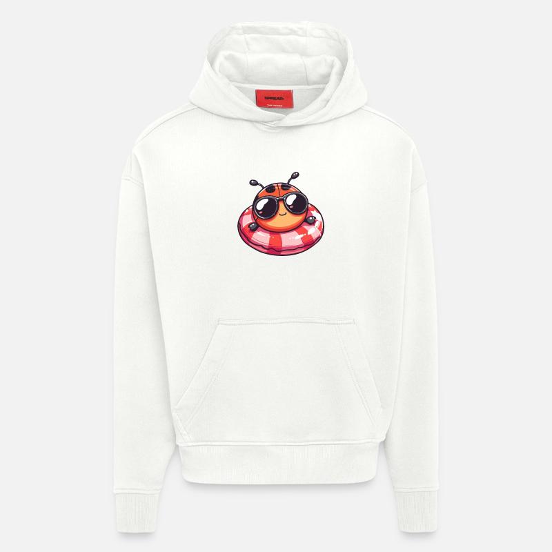 Ladybug Comic Cool - Hoodie- made by SPREAD  - OFF WHITE
