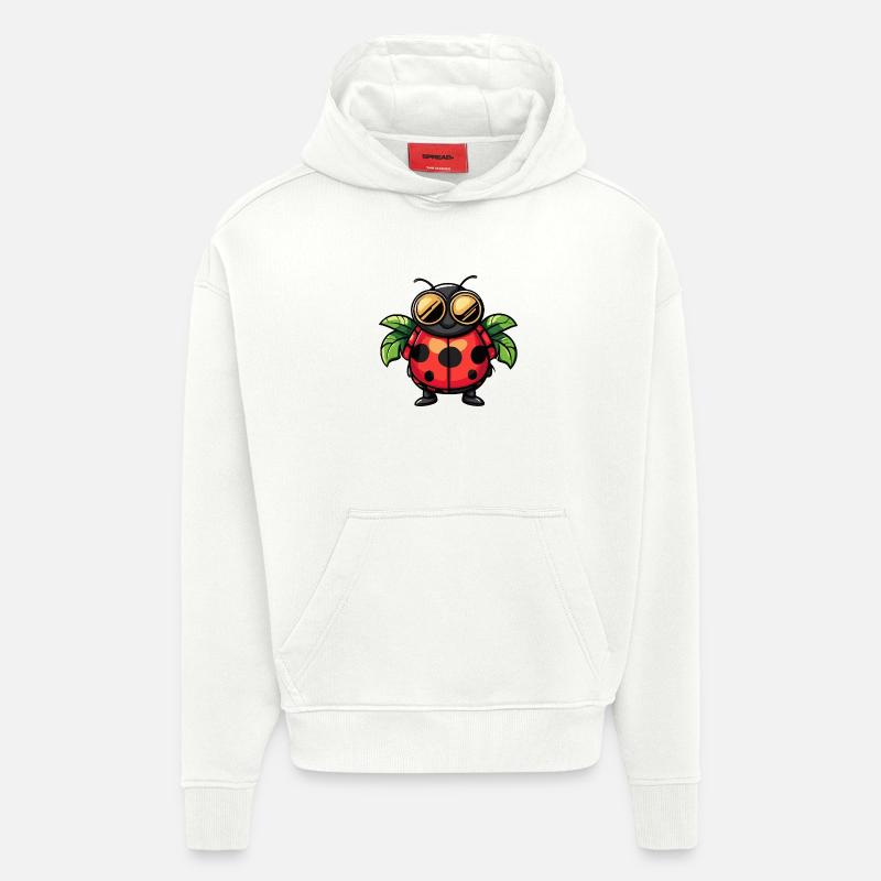 Marienkäfer Comic Urlaub - Hoodie- made by SPREAD  - OFF WHITE