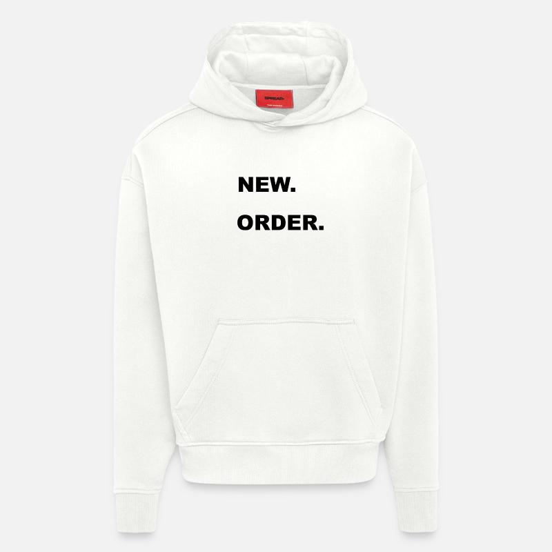 NOUVELLE COMMANDE - Sweat à capuche bio épais oversize fabriqué en UE - OFF WHITE
