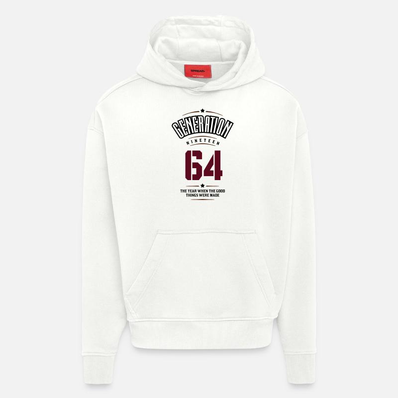 Generation 1964 - Hoodie- made by SPREAD - OFF WHITE
