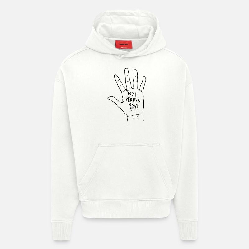 Pas de bateau de Penny - Sweat à capuche bio épais oversize fabriqué en UE - OFF WHITE