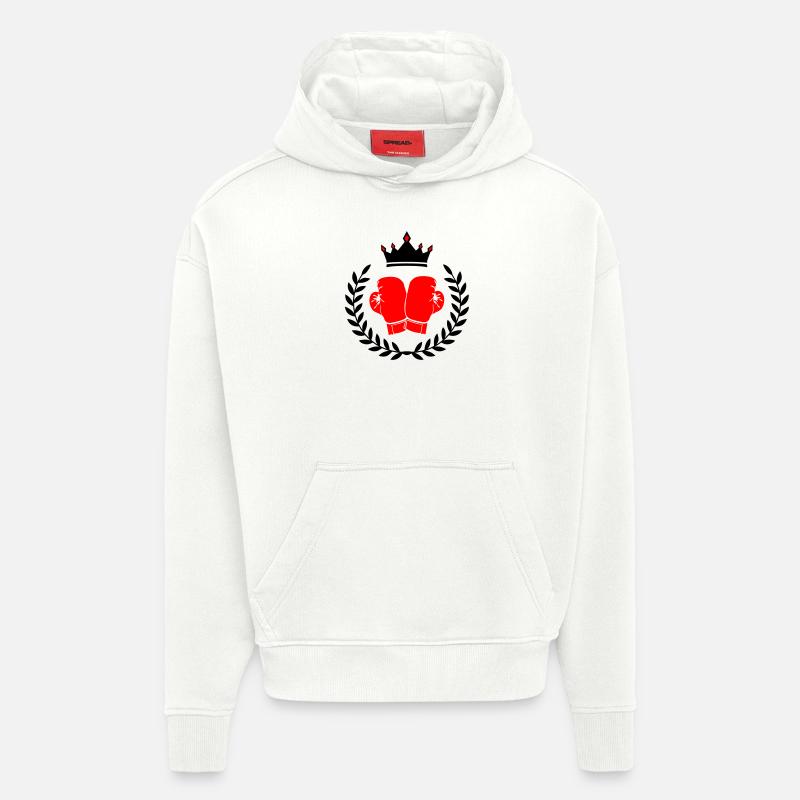 Boxing Boxes - Hoodie- made by SPREAD  - OFF WHITE