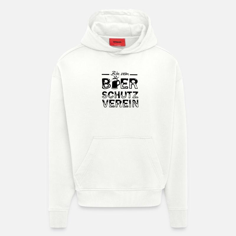 Bier Spruch Sprüche lustig Geschenk - Hoodie- made by SPREAD  - OFF WHITE