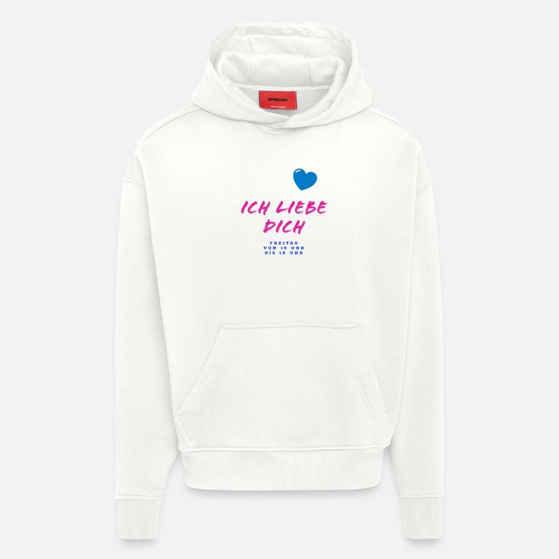 Herzliche Liebesbotschaft im Graffiti-Stil - Hoodie- made by SPREAD  - OFF WHITE
