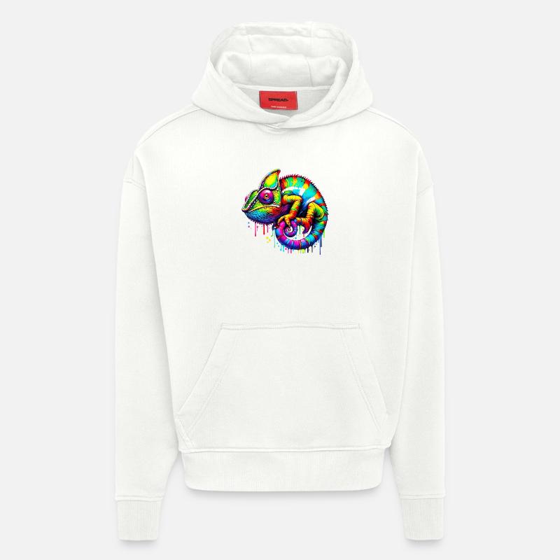 Chamäleon - Hoodie- made by SPREAD  - OFF WHITE
