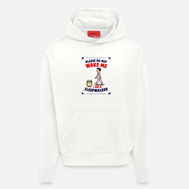 Søvngænger - Heavyweight oversized organic hoodie made in EU - OFF WHITE