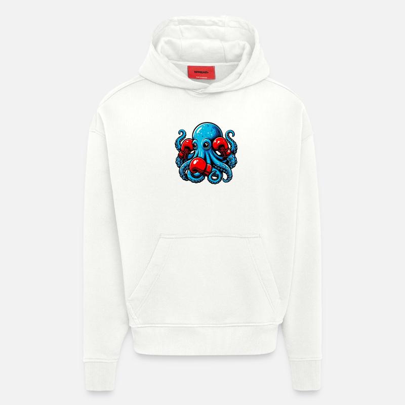 Krake - Hoodie- made by SPREAD  - OFF WHITE
