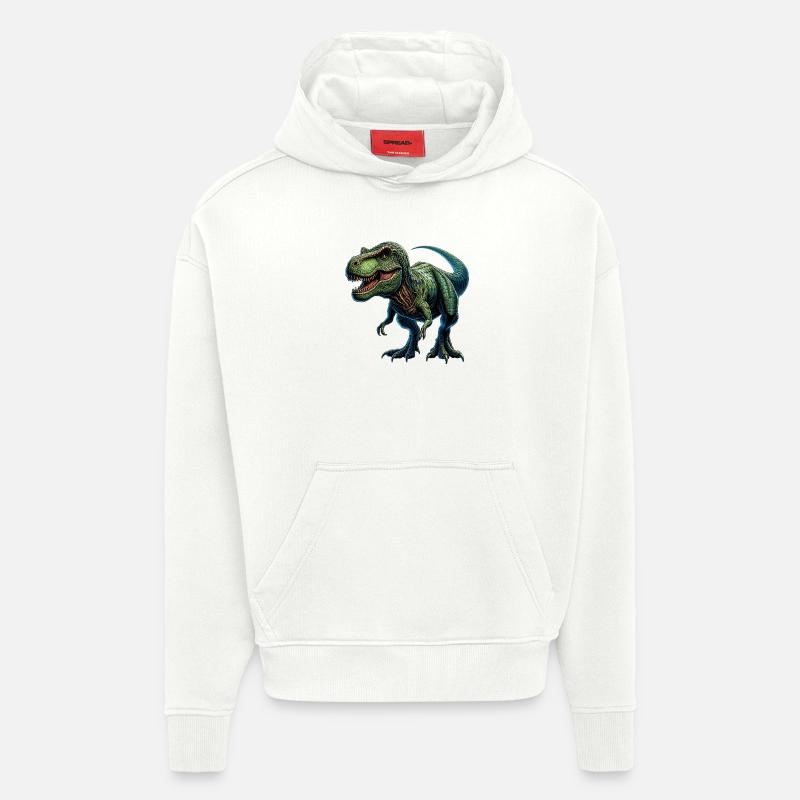 Dinosaurier - Hoodie- made by SPREAD - OFF WHITE