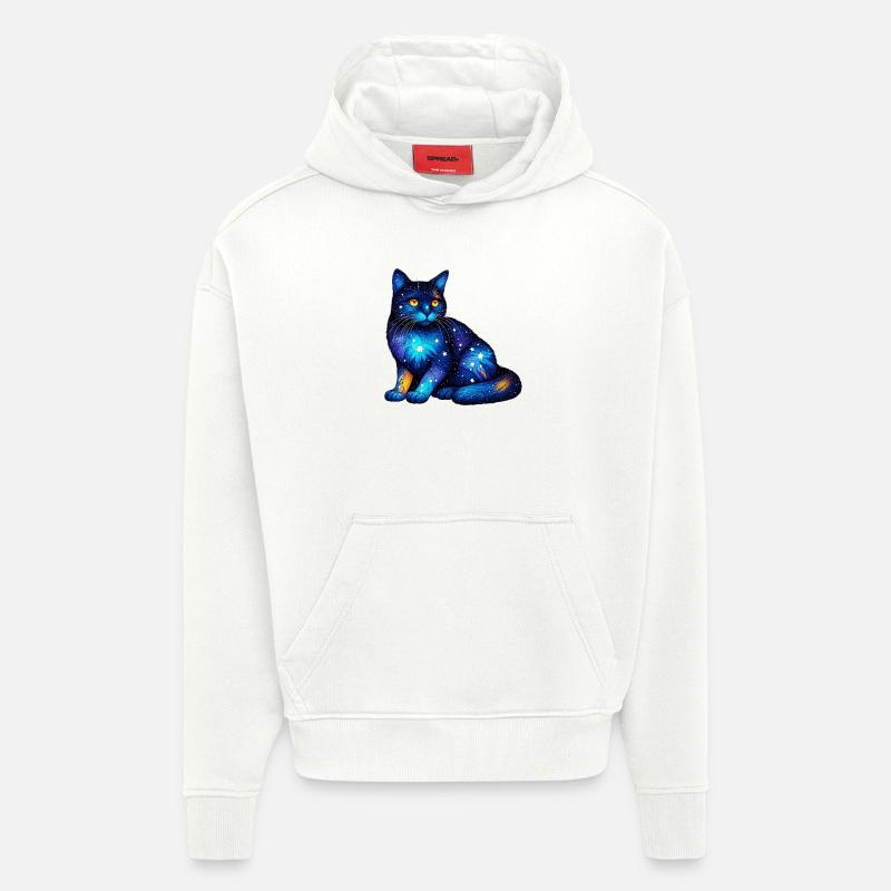Cat - Hoodie- made by SPREAD - OFF WHITE