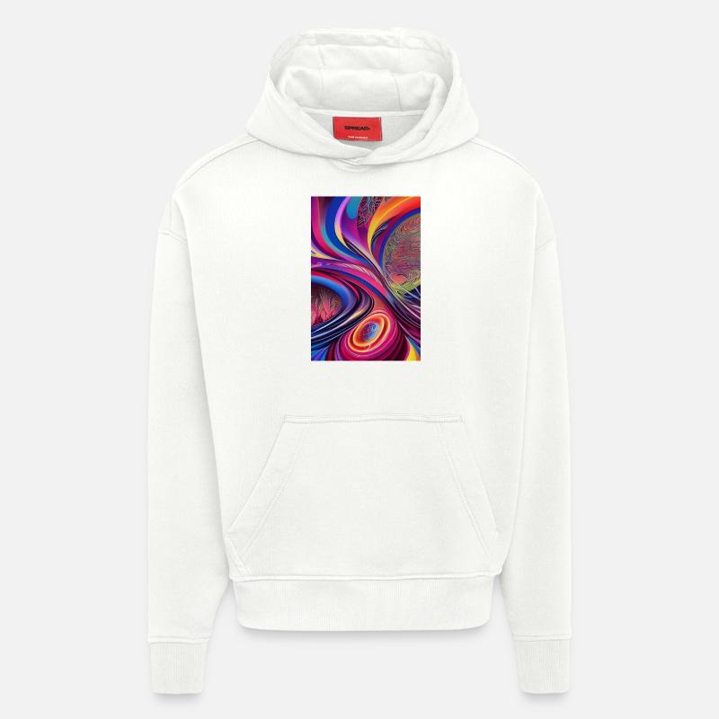 Abstrakte Kunst - Hoodie- made by SPREAD  - OFF WHITE