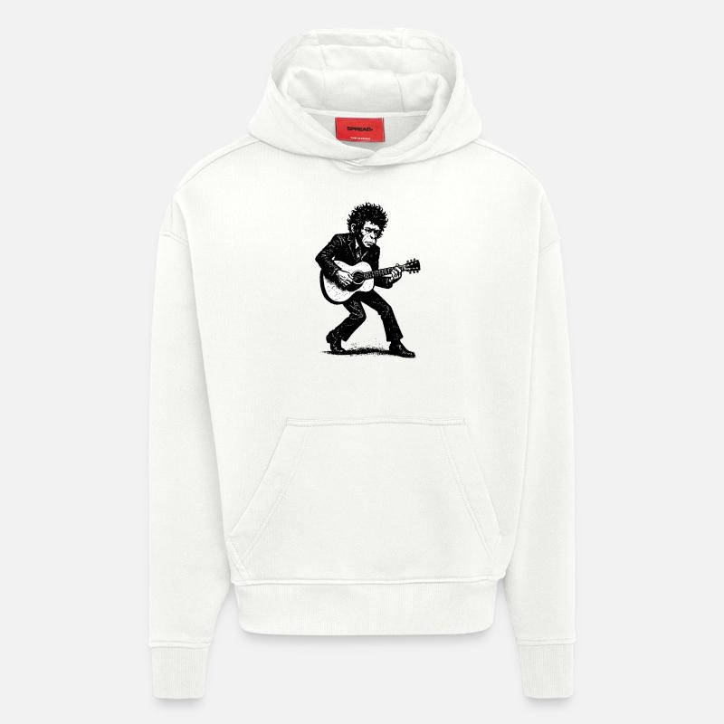 Singer Songwriter | The Monkey Dancer - Hoodie- made by SPREAD  - OFF WHITE