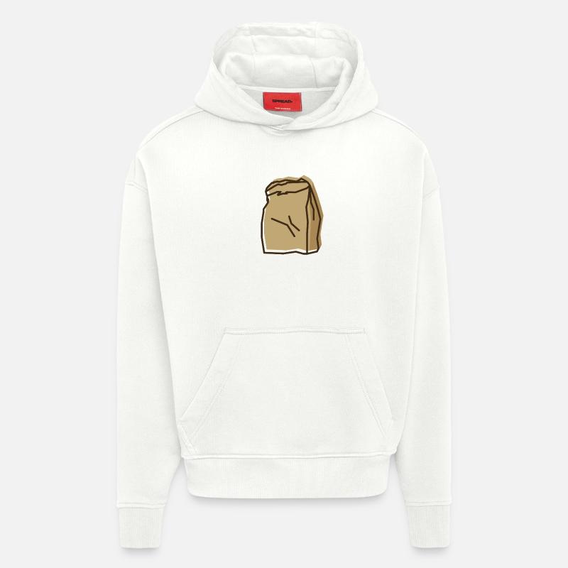 Sac - offset - Sweat à capuche bio épais oversize fabriqué en UE - OFF WHITE