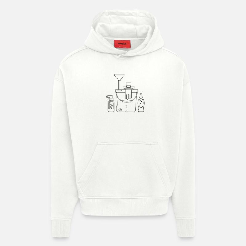 Putzeimer - Hoodie- made by SPREAD  - OFF WHITE