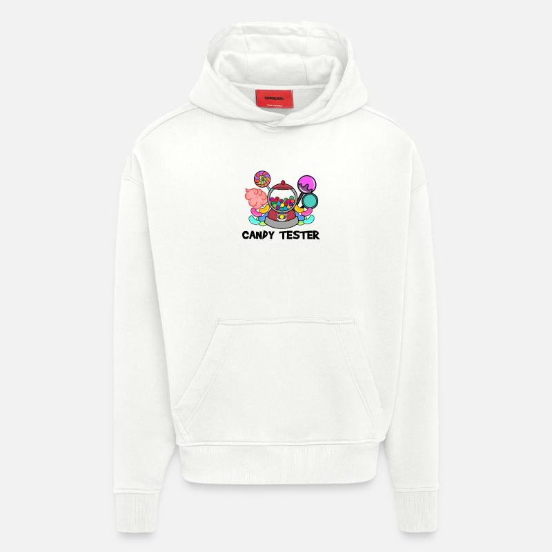 Candy Sweets Statement Dessert Snacking - Hoodie- made by SPREAD  - OFF WHITE