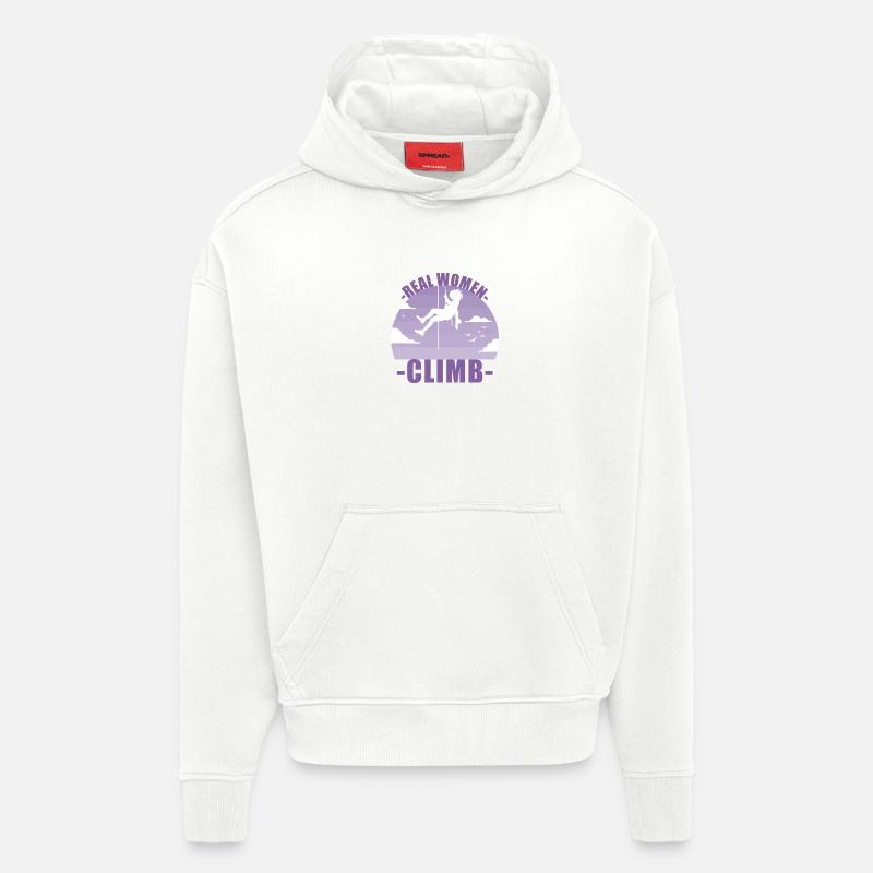 Klettern Bergsteigen Berge Mädchen Geschenk - Hoodie- made by SPREAD  - OFF WHITE