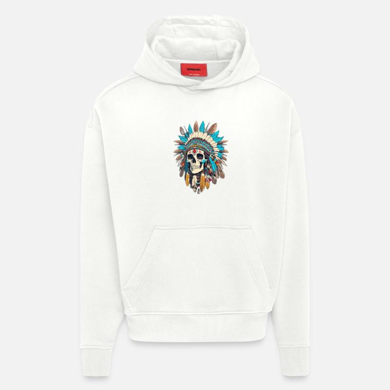 Chef des chefs - Sweat à capuche bio épais oversize fabriqué en UE - OFF WHITE