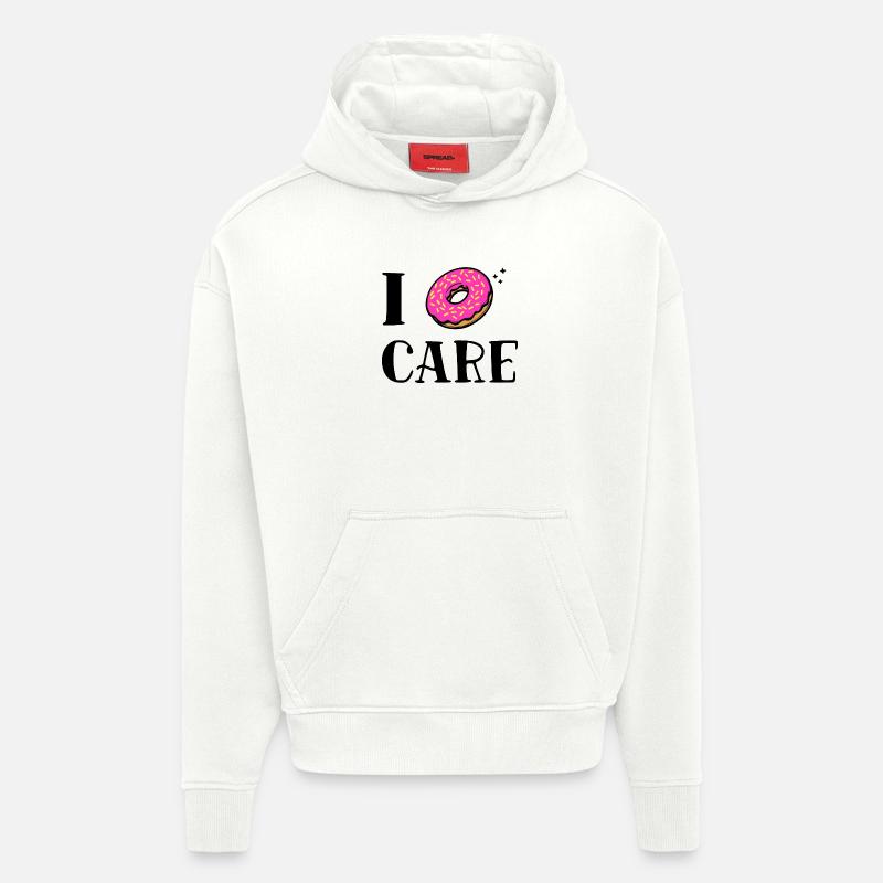 Is Mir Egal Witzig Donut Statement - Hoodie- made by SPREAD  - OFF WHITE