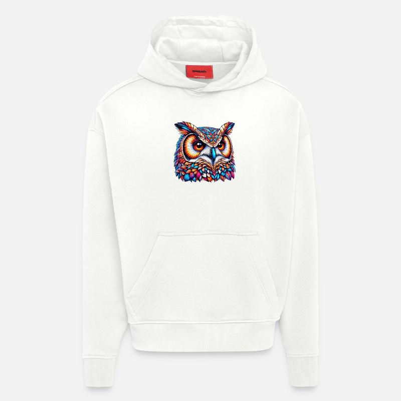 Eule - Hoodie- made by SPREAD  - OFF WHITE