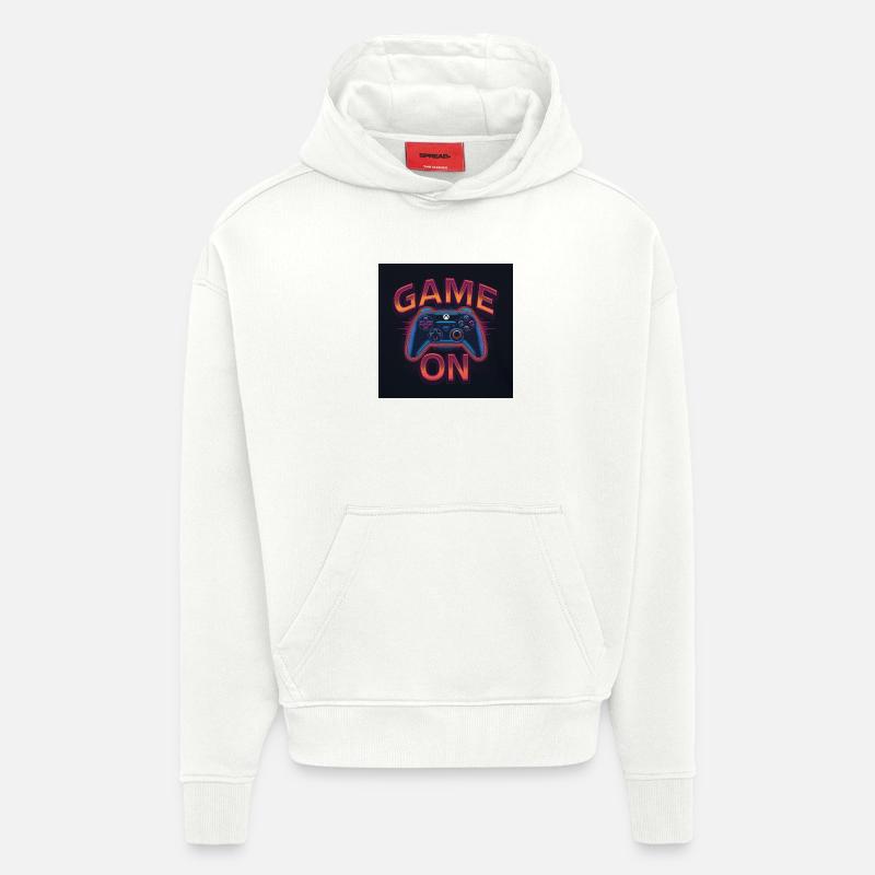 Leuchtender Gaming-Controller mit Neon-Design - Hoodie- made by SPREAD  - OFF WHITE