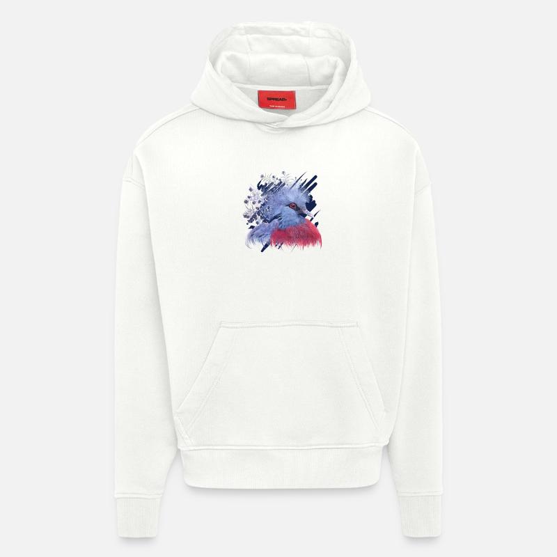 Krontaube - Hoodie- made by SPREAD  - OFF WHITE