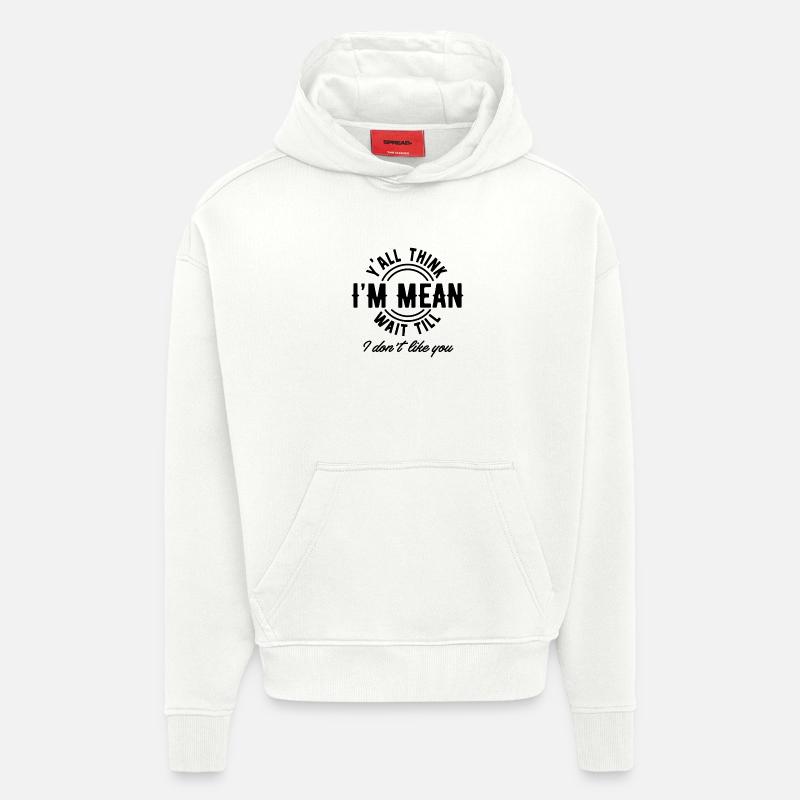 Conception de Hunted2025 - Sweat à capuche bio épais oversize fabriqué en UE - OFF WHITE