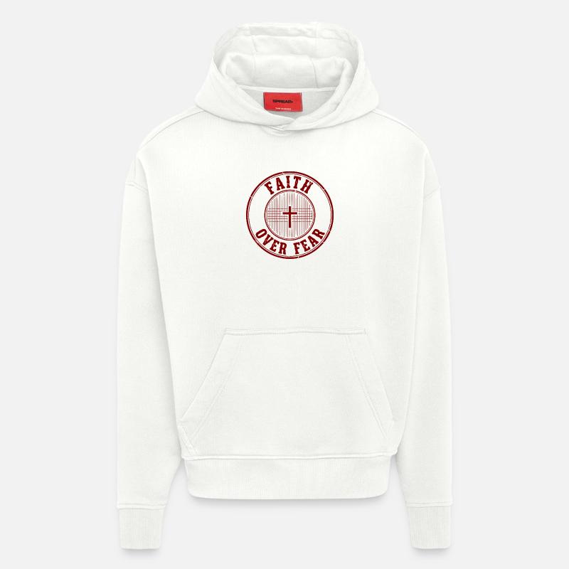 Glaube über Angst Emblem - Hoodie- made by SPREAD  - OFF WHITE