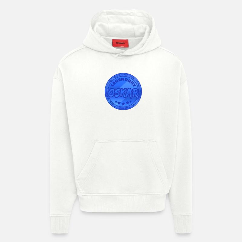 Oskar - Sweat à capuche bio épais oversize fabriqué en UE - OFF WHITE