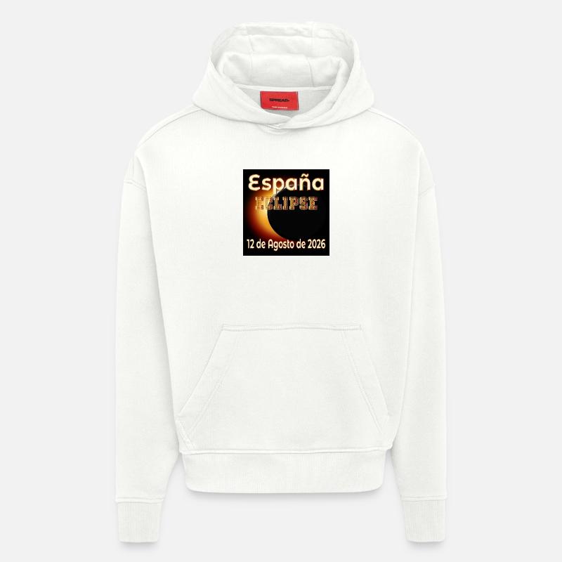 Eclipse Observation Spain - Hoodie- made by SPREAD  - OFF WHITE