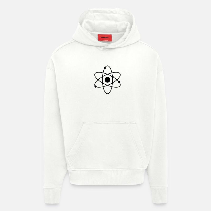Atom - Sweat à capuche bio épais oversize fabriqué en UE - OFF WHITE