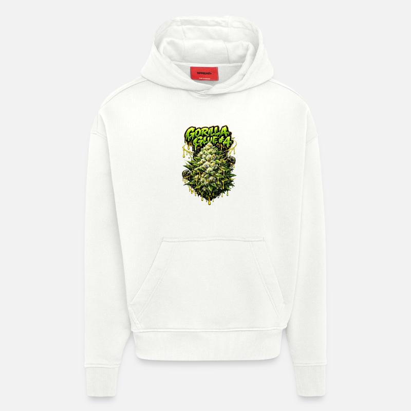 Gorilla Glue #4 Graffiti-Bud-Print - Hoodie- made by SPREAD  - OFF WHITE