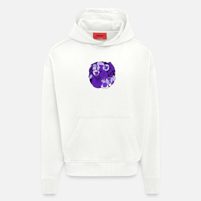 Monkey Ball - Hoodie- made by SPREAD  - OFF WHITE