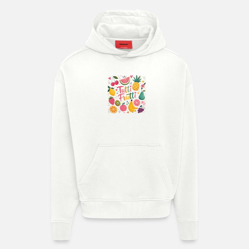 Tutti Frutti Farbexplosion - Hoodie- made by SPREAD  - OFF WHITE