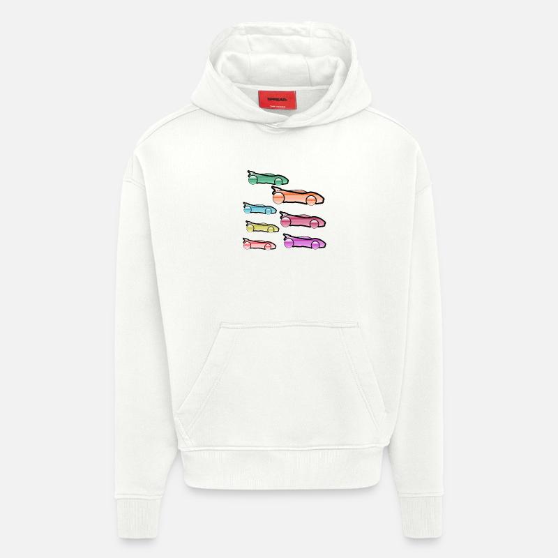 Automobiles - Sweat à capuche bio épais oversize fabriqué en UE - OFF WHITE