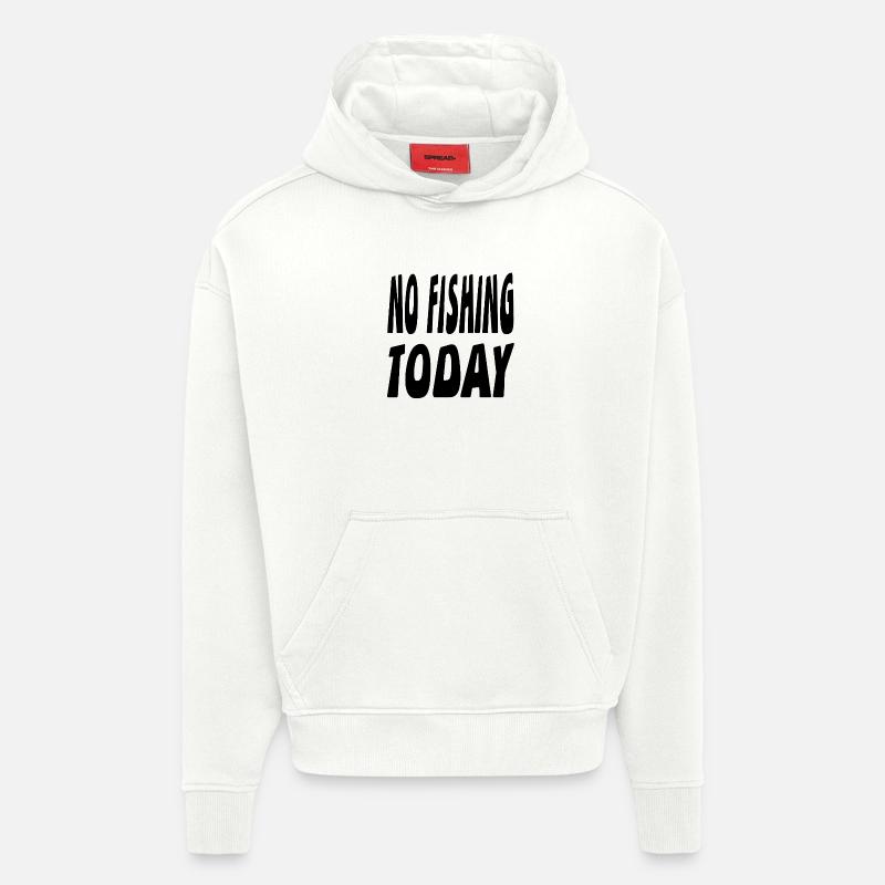 Angling - Hoodie- made by SPREAD - OFF WHITE