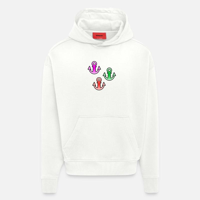 Voile - Sweat à capuche bio épais oversize fabriqué en UE - OFF WHITE