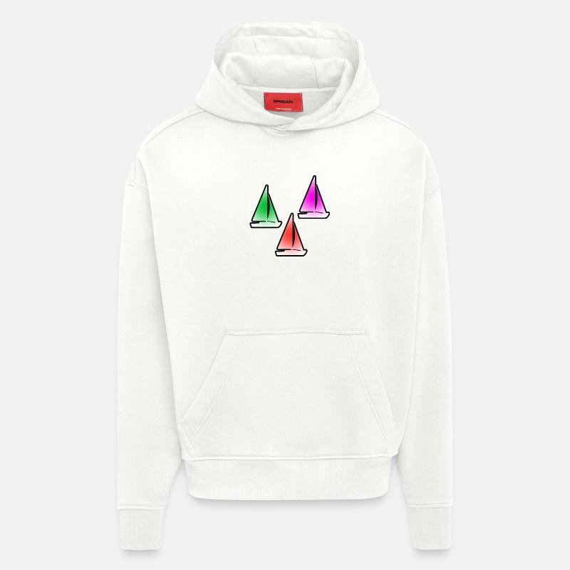 Voile - Sweat à capuche bio épais oversize fabriqué en UE - OFF WHITE