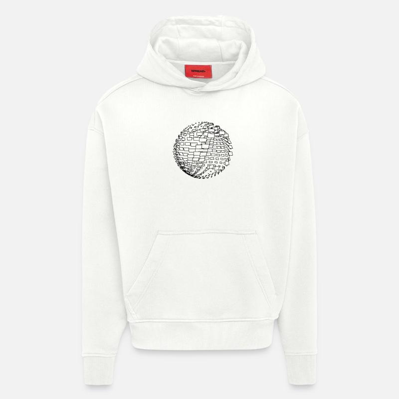 Parametric Sphere - Hoodie- made by SPREAD - OFF WHITE