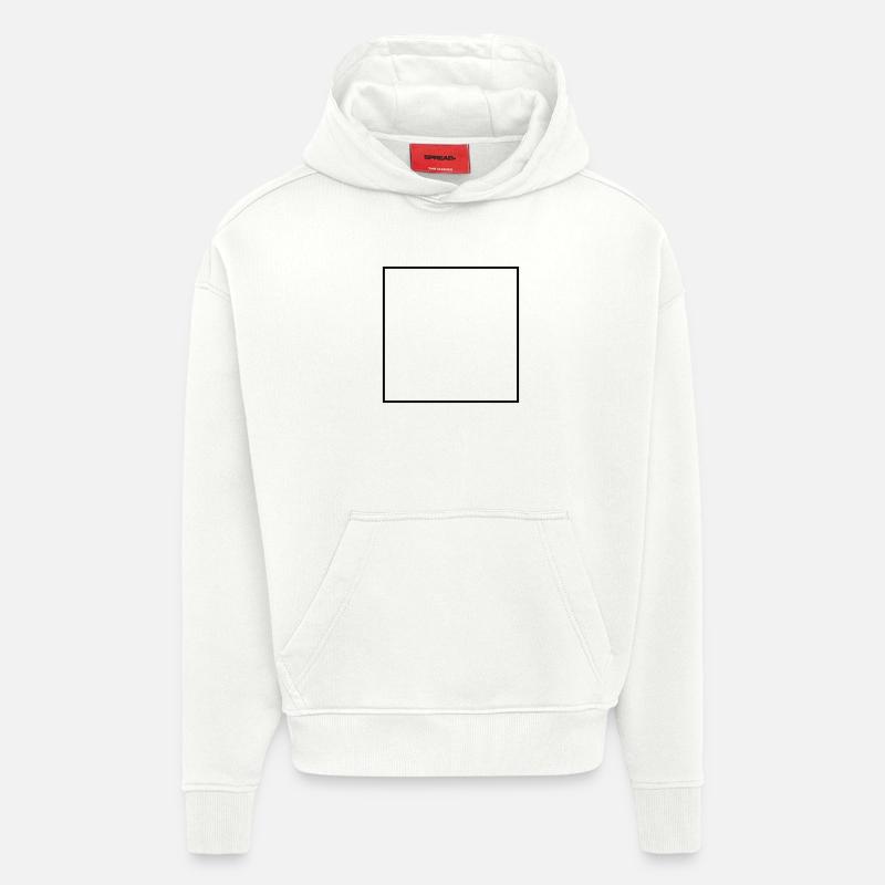 Square Empty - Hoodie- made by SPREAD - OFF WHITE