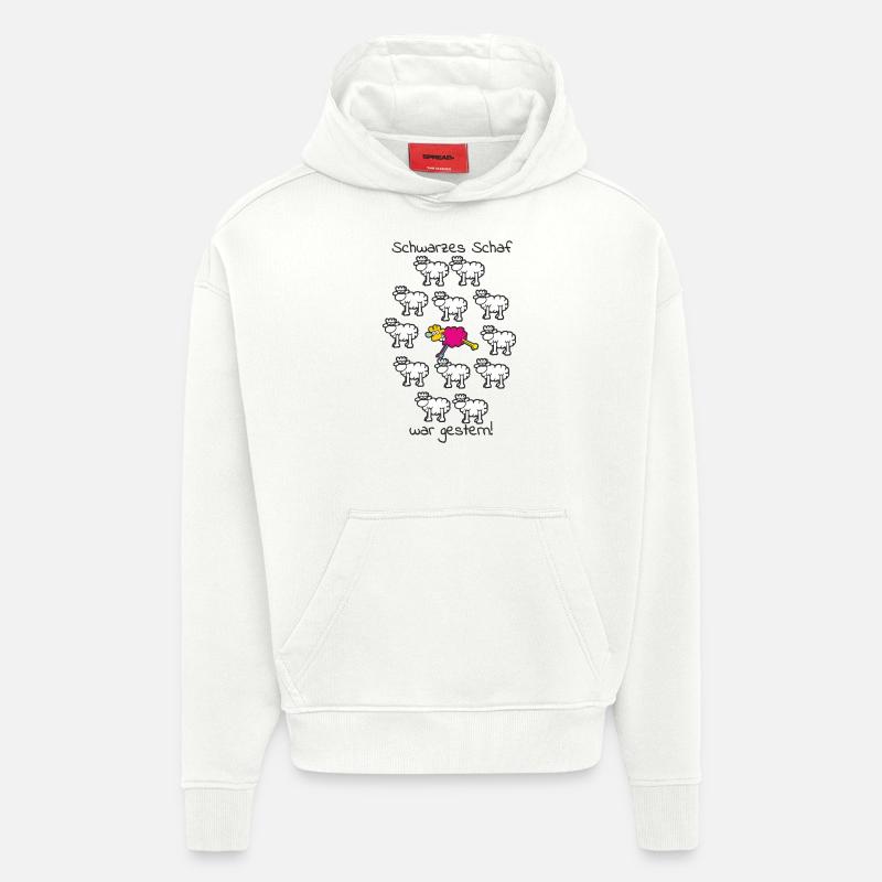 schwarzes Schaf war gestern - Hoodie- made by SPREAD - OFF WHITE