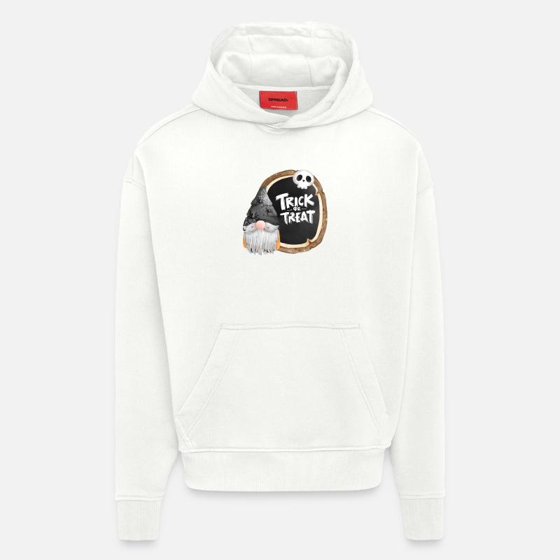 Halloween, Süßes oder Saures, Gnom - Hoodie- made by SPREAD  - OFF WHITE