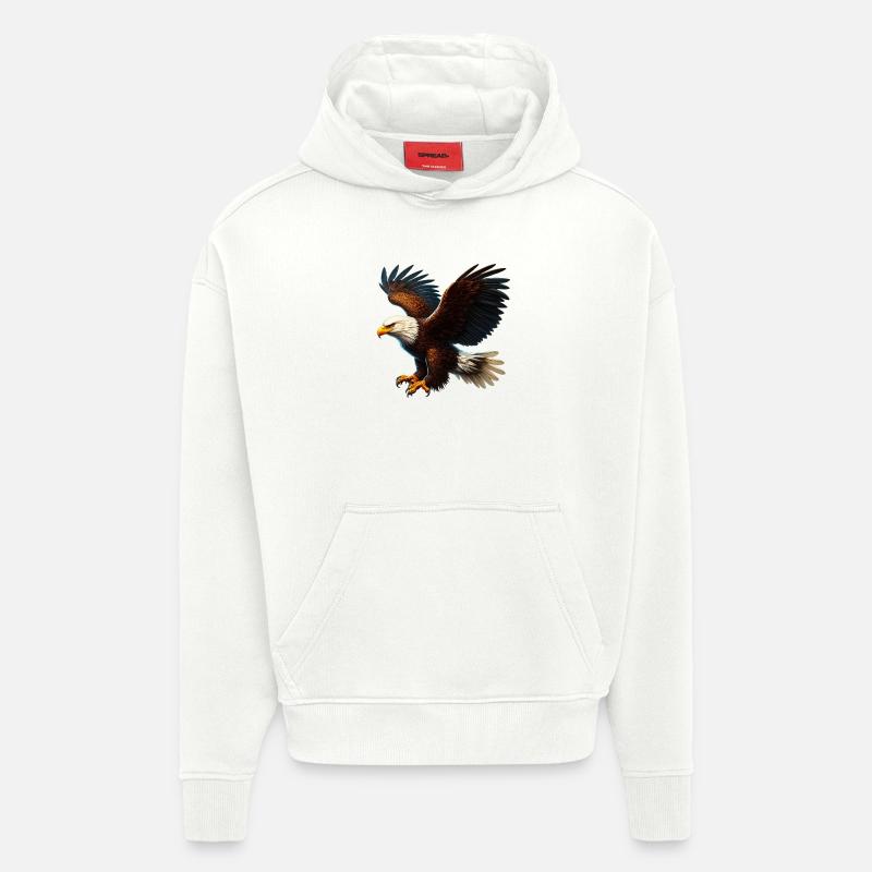 Aigle - Sweat à capuche bio épais oversize fabriqué en UE - OFF WHITE