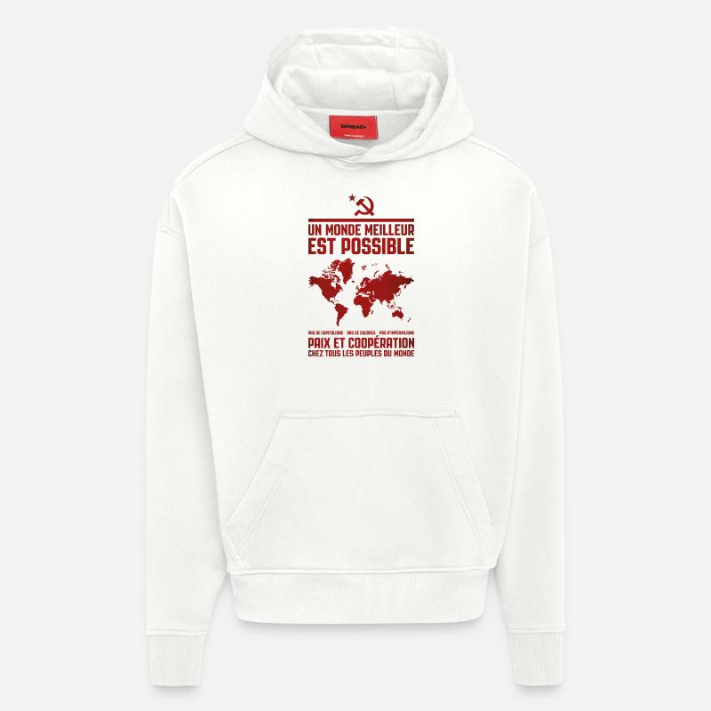 A Better World 2 - Hoodie- made by SPREAD - OFF WHITE