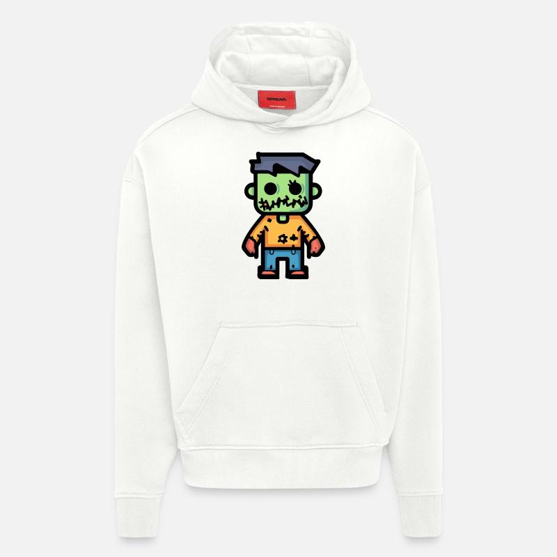 Zombie Halloween Comic Funny - Hoodie- made by SPREAD - OFF WHITE