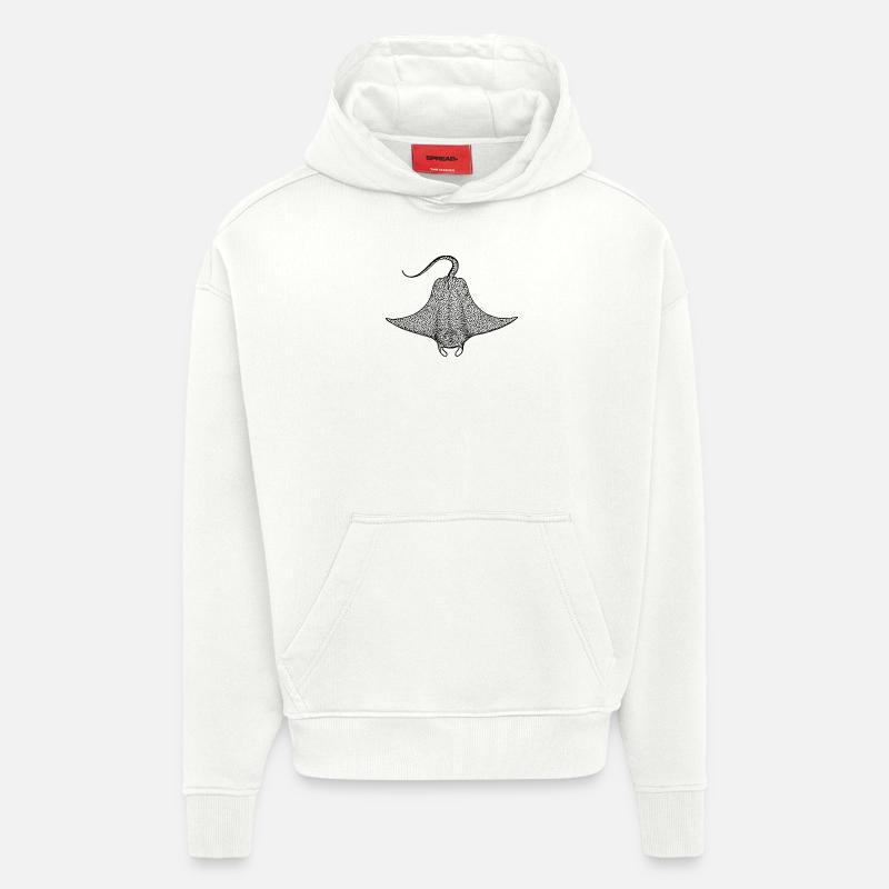 Teufelsrochen - Hoodie- made by SPREAD - OFF WHITE