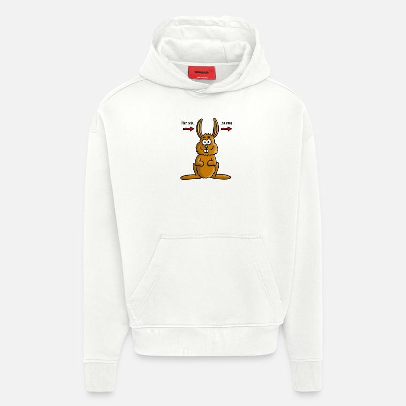 hase_02_e - Hoodie- made by SPREAD - OFF WHITE