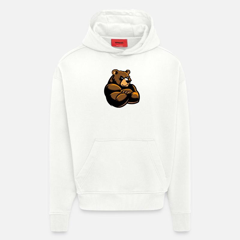 Bär Comic - Hoodie- made by SPREAD  - OFF WHITE