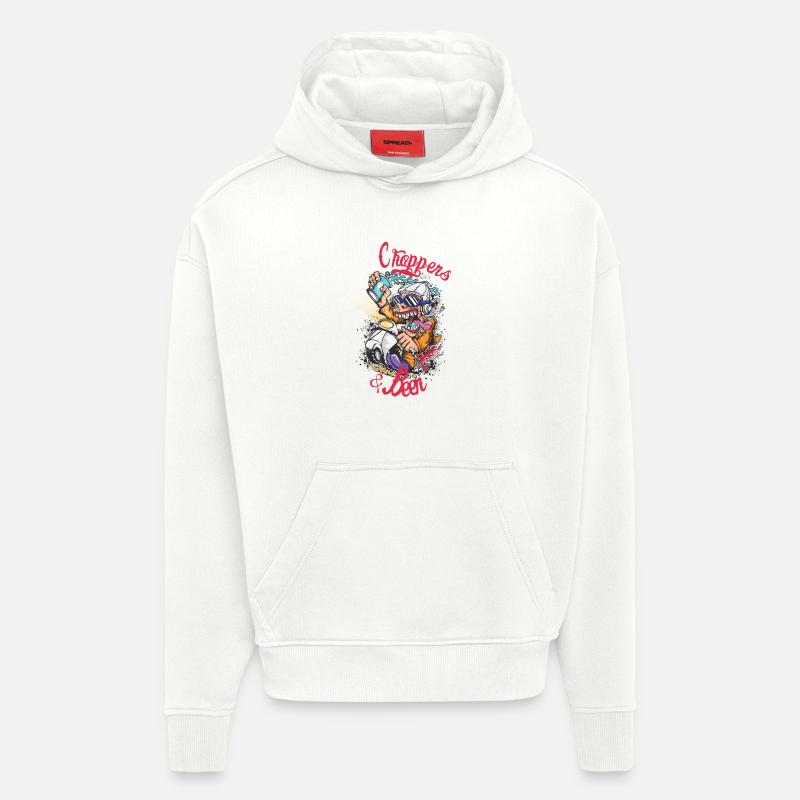 Choppers Crew Affe Roller - Hoodie- made by SPREAD  - OFF WHITE