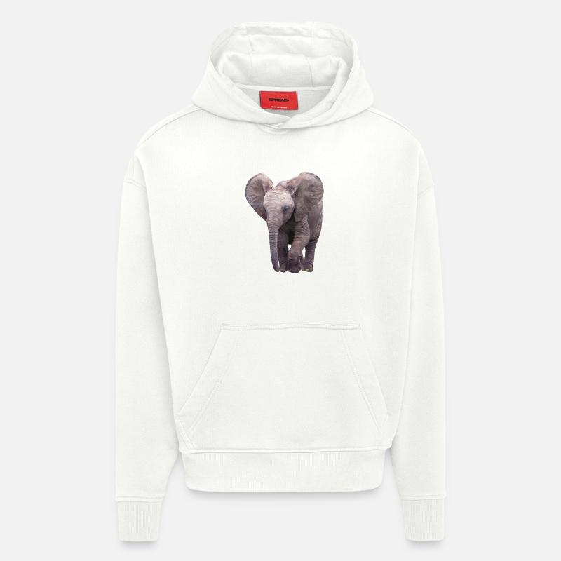Elefäntchen - Hoodie- made by SPREAD  - OFF WHITE
