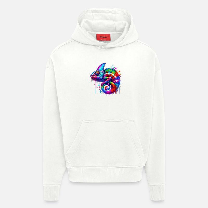 Chamäleon - Hoodie- made by SPREAD  - OFF WHITE